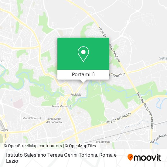 Mappa Istituto Salesiano Teresa Gerini Torlonia