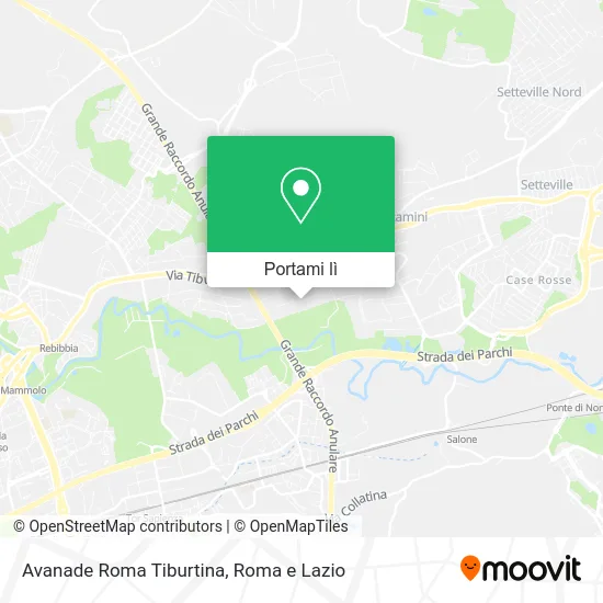 Mappa Avanade Roma Tiburtina