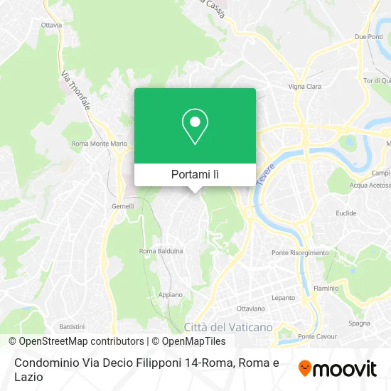 Mappa Condominio Via Decio Filipponi 14-Roma