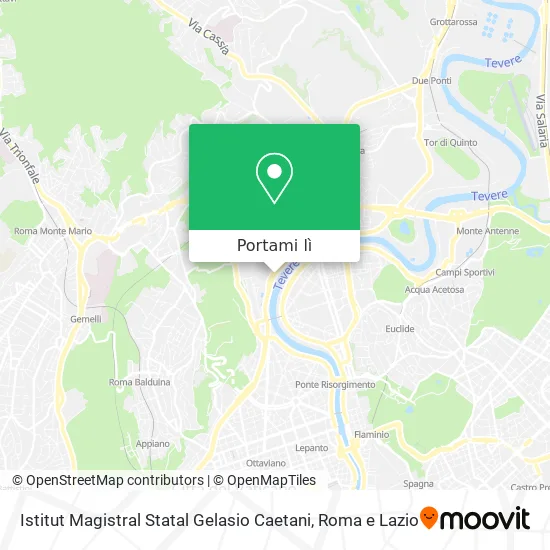 Mappa Istitut Magistral Statal Gelasio Caetani