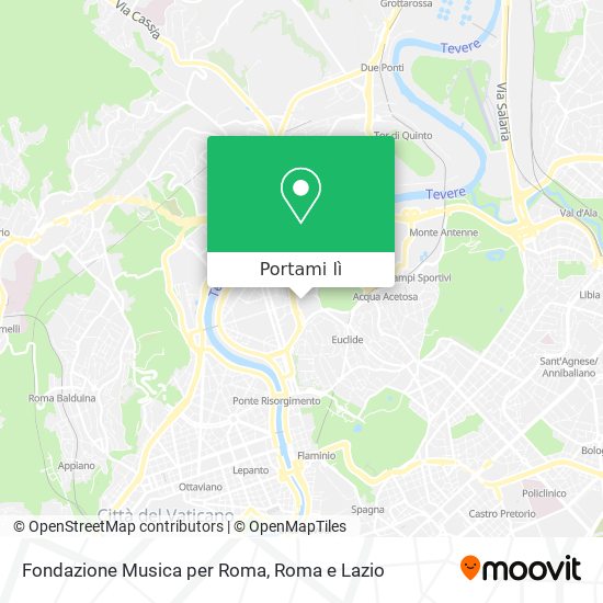 Mappa Fondazione Musica per Roma