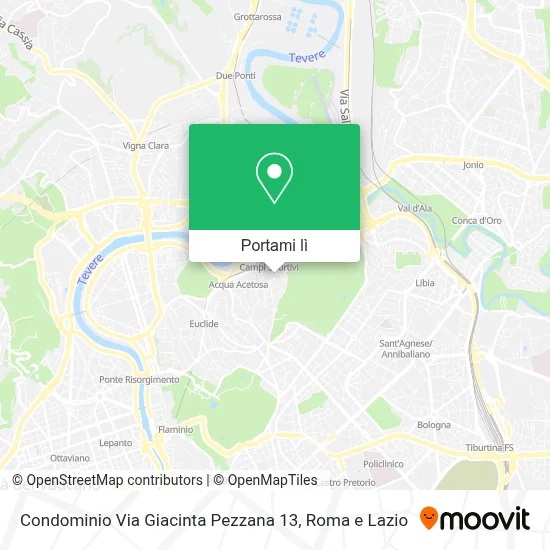 Mappa Condominio Via Giacinta Pezzana 13