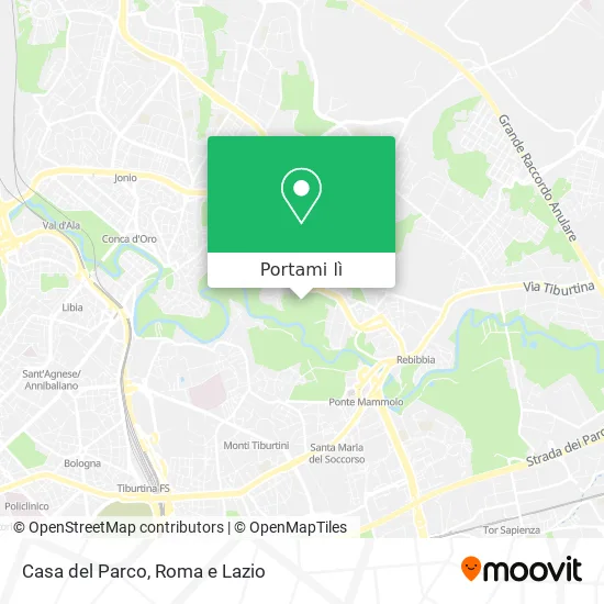 Mappa Casa del Parco