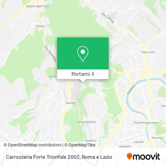 Mappa Carrozzeria Forte Trionfale 2002