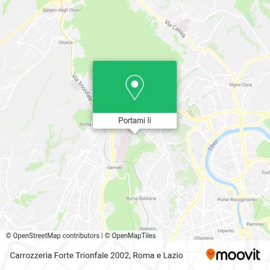 Mappa Carrozzeria Forte Trionfale 2002