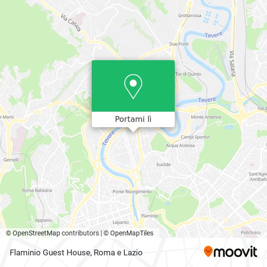 Mappa Flaminio Guest House