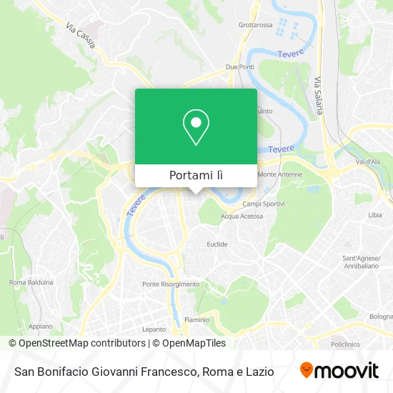 Mappa San Bonifacio Giovanni Francesco