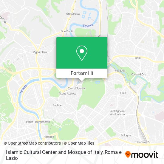 Mappa Islamic Cultural Center and Mosque of Italy