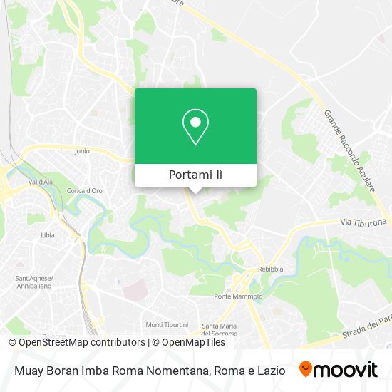 Mappa Muay Boran Imba Roma Nomentana