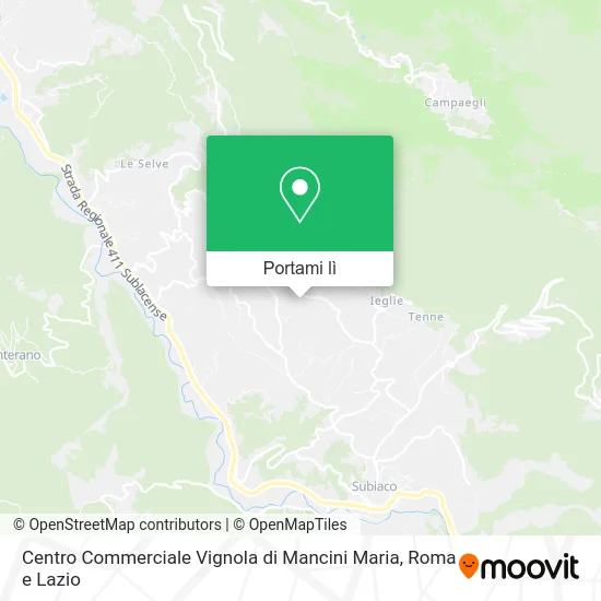 Mappa Centro Commerciale Vignola di Mancini Maria