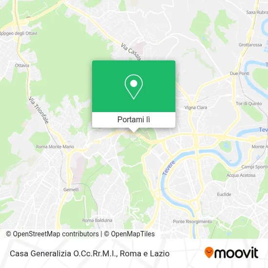 Mappa Casa Generalizia O.Cc.Rr.M.I.