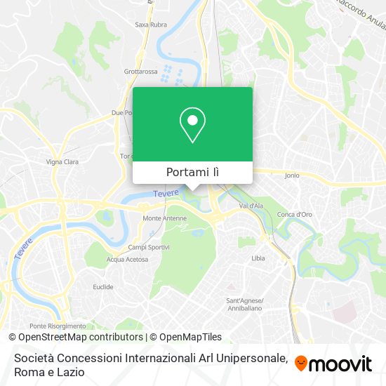 Mappa Società Concessioni Internazionali Arl Unipersonale
