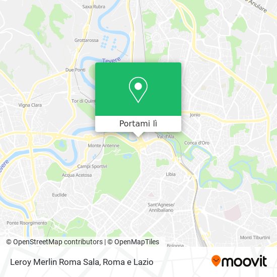 Mappa Leroy Merlin Roma Sala