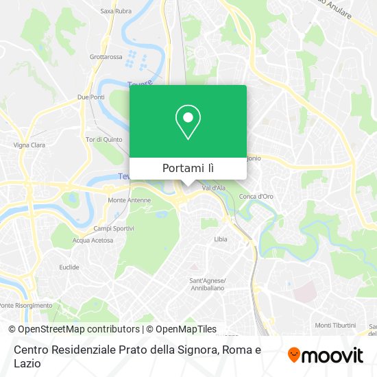 Mappa Centro Residenziale Prato della Signora