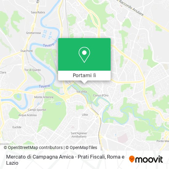 Mappa Mercato di Campagna Amica - Prati Fiscali