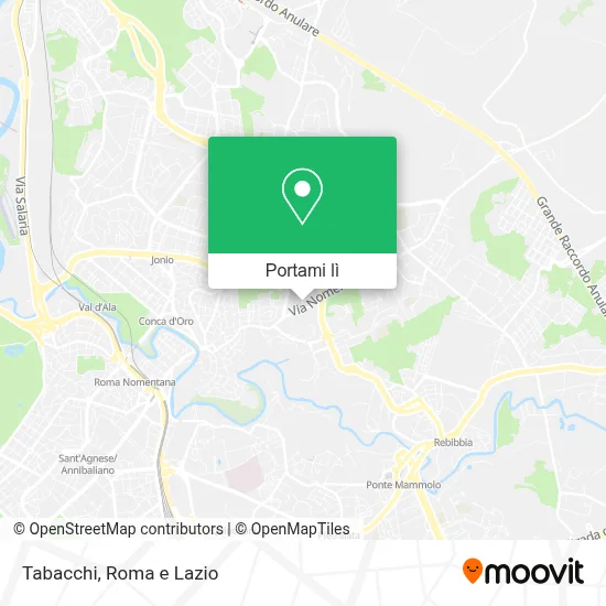 Mappa Tabacchi