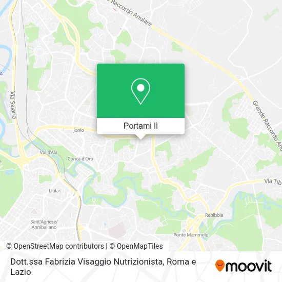 Mappa Dott.ssa Fabrizia Visaggio Nutrizionista