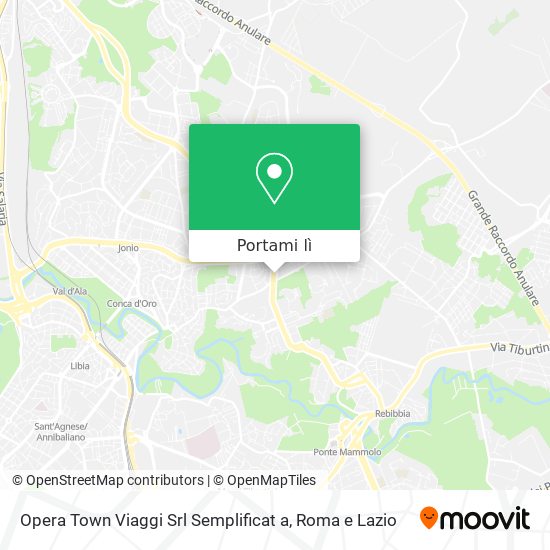 Mappa Opera Town Viaggi Srl Semplificat a