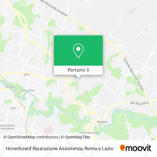 Mappa Hoverboard Riparazione Assistenza