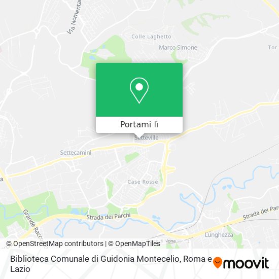 Mappa Biblioteca Comunale di Guidonia Montecelio