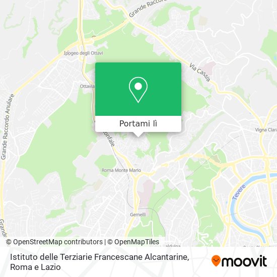 Mappa Istituto delle Terziarie Francescane Alcantarine