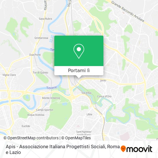Mappa Apis - Associazione Italiana Progettisti Sociali