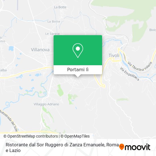 Mappa Ristorante dal Sor Ruggero di Zanza Emanuele