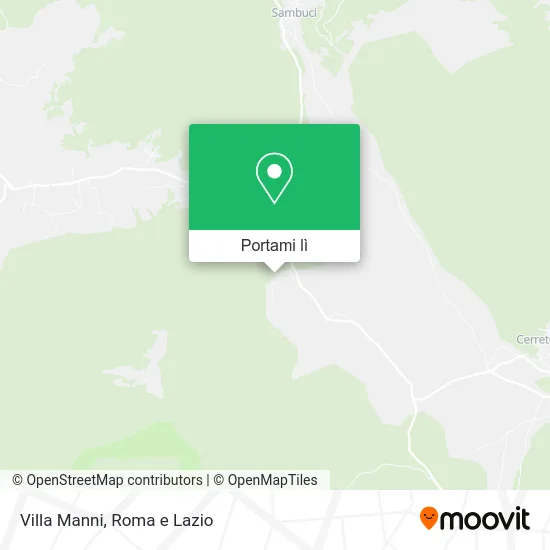 Mappa Villa Manni