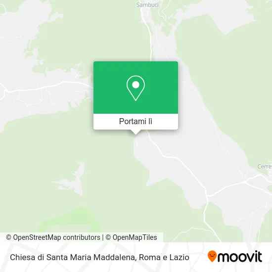 Mappa Chiesa di Santa Maria Maddalena