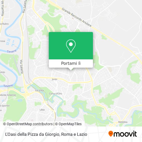 Mappa L'Oasi della Pizza da Giorgio