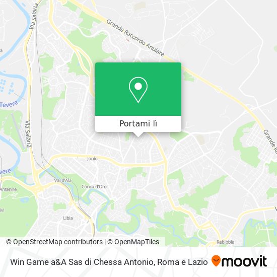 Mappa Win Game a&A Sas di Chessa Antonio