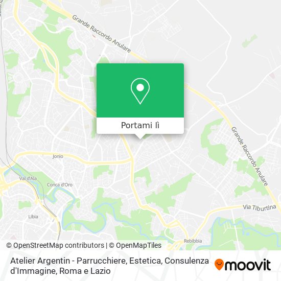 Mappa Atelier Argentin - Parrucchiere, Estetica, Consulenza d'Immagine