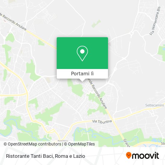 Mappa Ristorante Tanti Baci