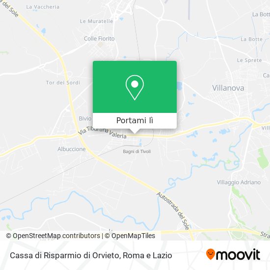 Mappa Cassa di Risparmio di Orvieto