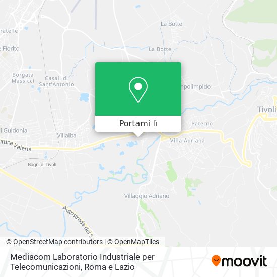 Mappa Mediacom Laboratorio Industriale per Telecomunicazioni