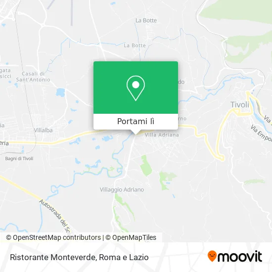 Mappa Ristorante Monteverde