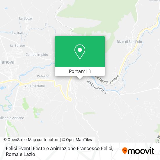 Mappa Felici Eventi Feste e Animazione Francesco Felici