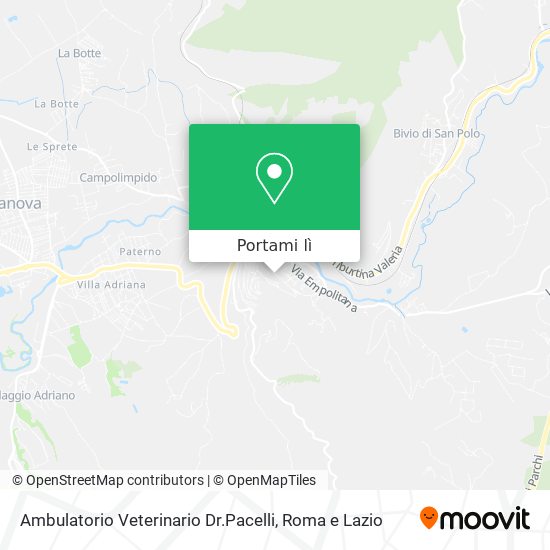 Mappa Ambulatorio Veterinario Dr.Pacelli