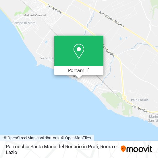 Mappa Parrocchia Santa Maria del Rosario in Prati