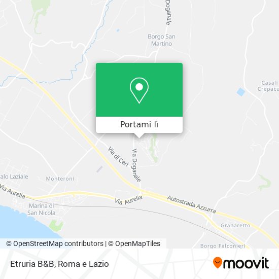 Mappa Etruria B&B