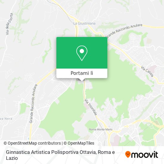 Mappa Ginnastica Artistica Polisportiva Ottavia