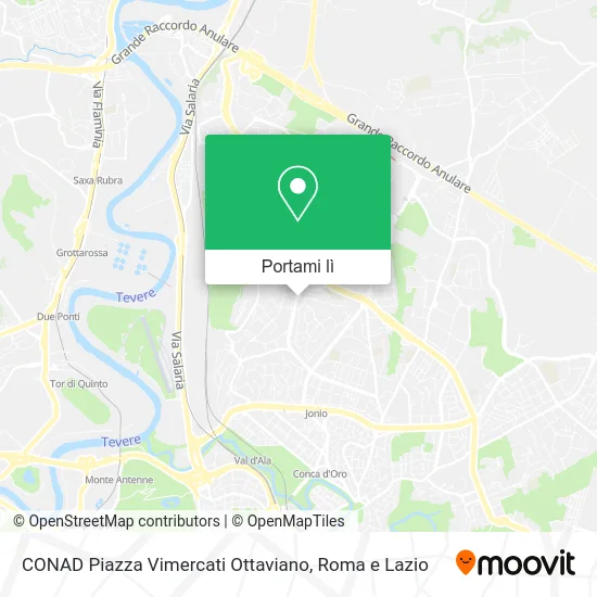 Mappa CONAD Piazza Vimercati Ottaviano
