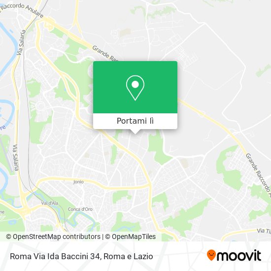 Mappa Roma Via Ida Baccini 34