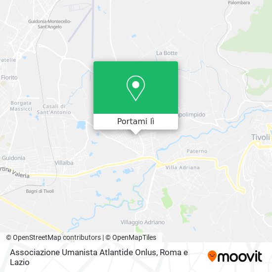 Mappa Associazione Umanista Atlantide Onlus