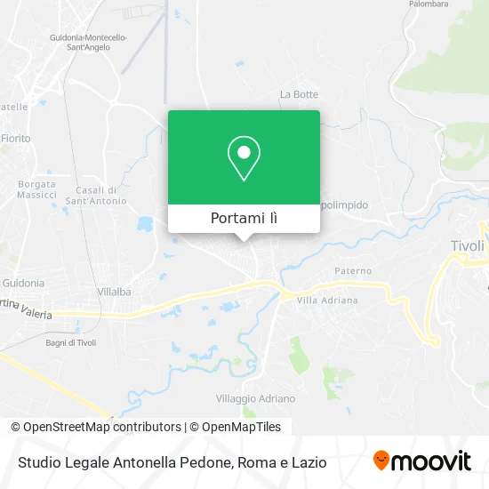 Mappa Studio Legale Antonella Pedone