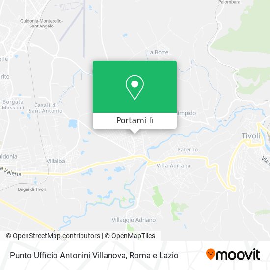 Mappa Punto Ufficio Antonini Villanova