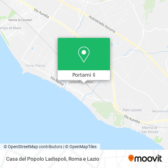 Mappa Casa del Popolo Ladispoli