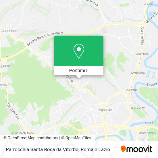 Mappa Parrocchia Santa Rosa da Viterbo