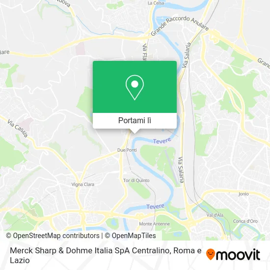 Mappa Merck Sharp & Dohme Italia SpA Centralino