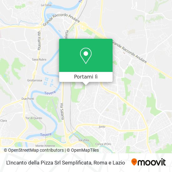 Mappa L'Incanto della Pizza Srl Semplificata